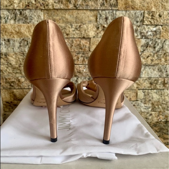 Jimmy Choo Light Gold Sandals - Picture 3 of 6